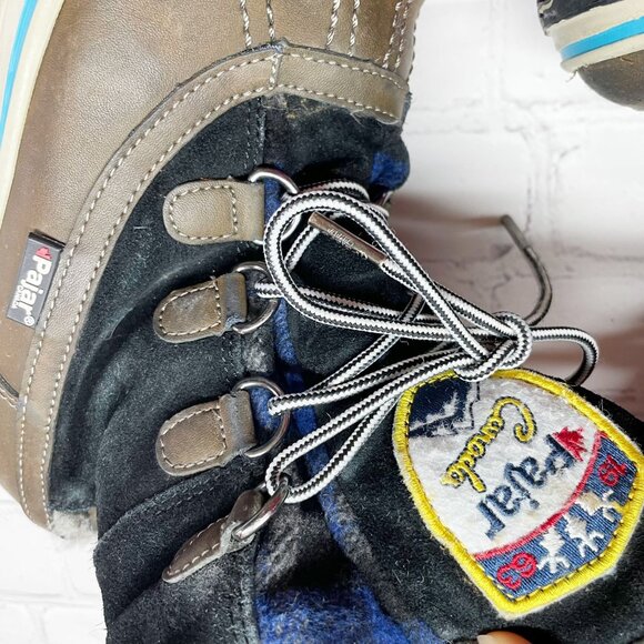 Pajar Canada Iceberg Faux Fur Waterproof Boot US Size 5 - 5.5 Black Brown Winter - Picture 4 of 12